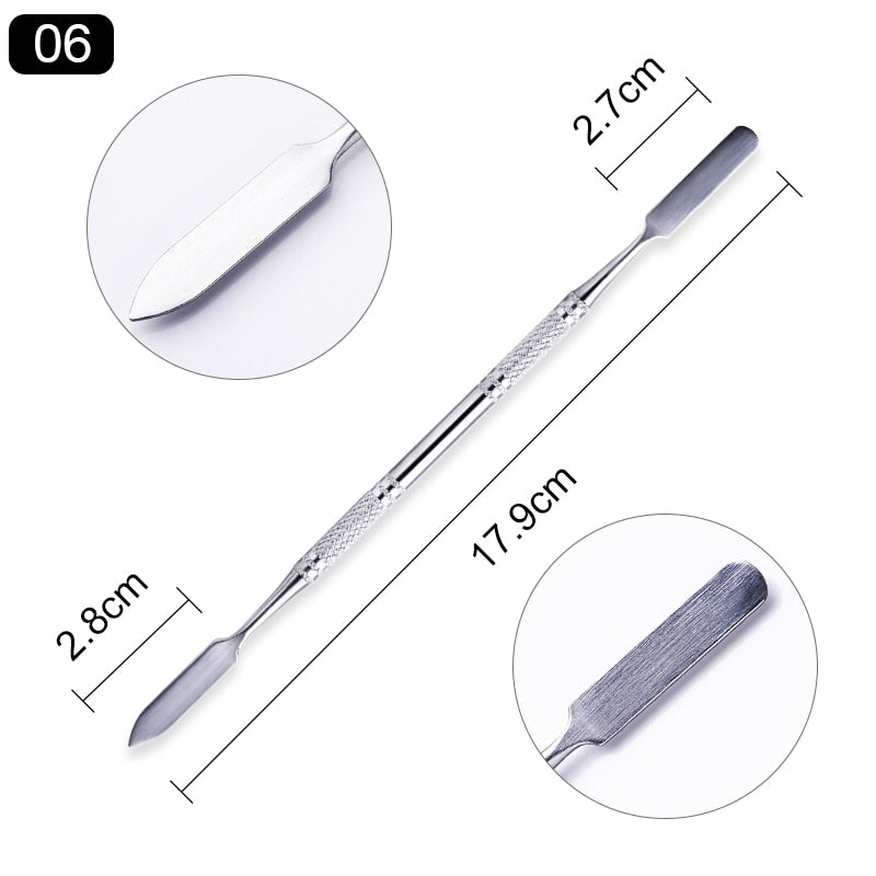 1pcs Double-ended Nail Art Cleaner