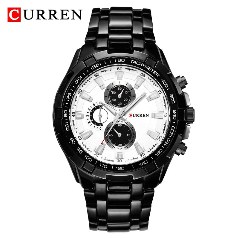 CURREN 8023 Montre à Quartz Homme Étanche