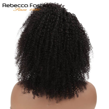 Rebecca Lace Front Short Bob Wigs Afro Kinky Curly