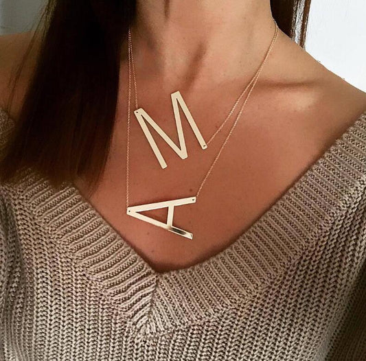 Large Initial Necklace A-Z