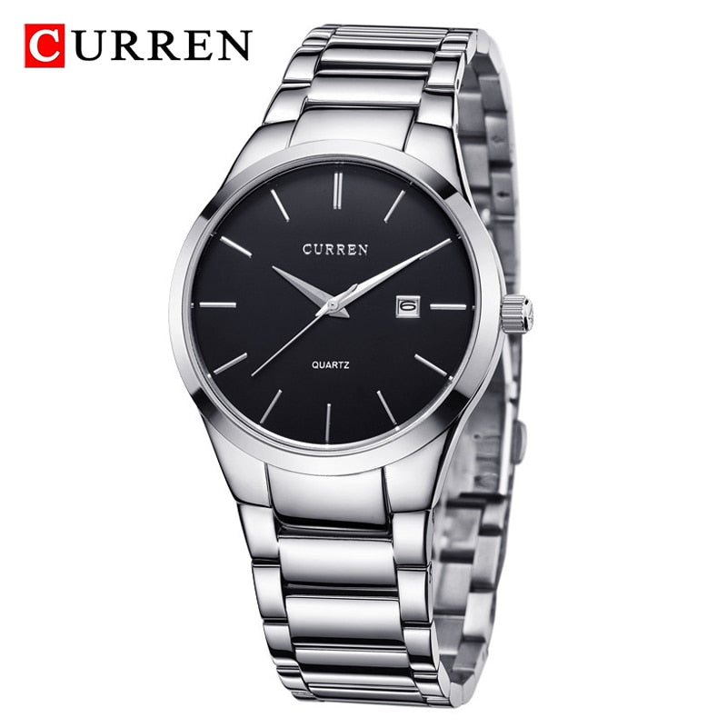 CURREN Mode Simple Hommes Montre Mince