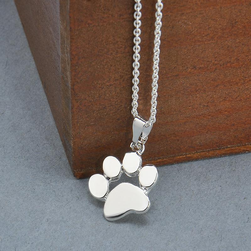 Silver Color Dog Cat Necklace