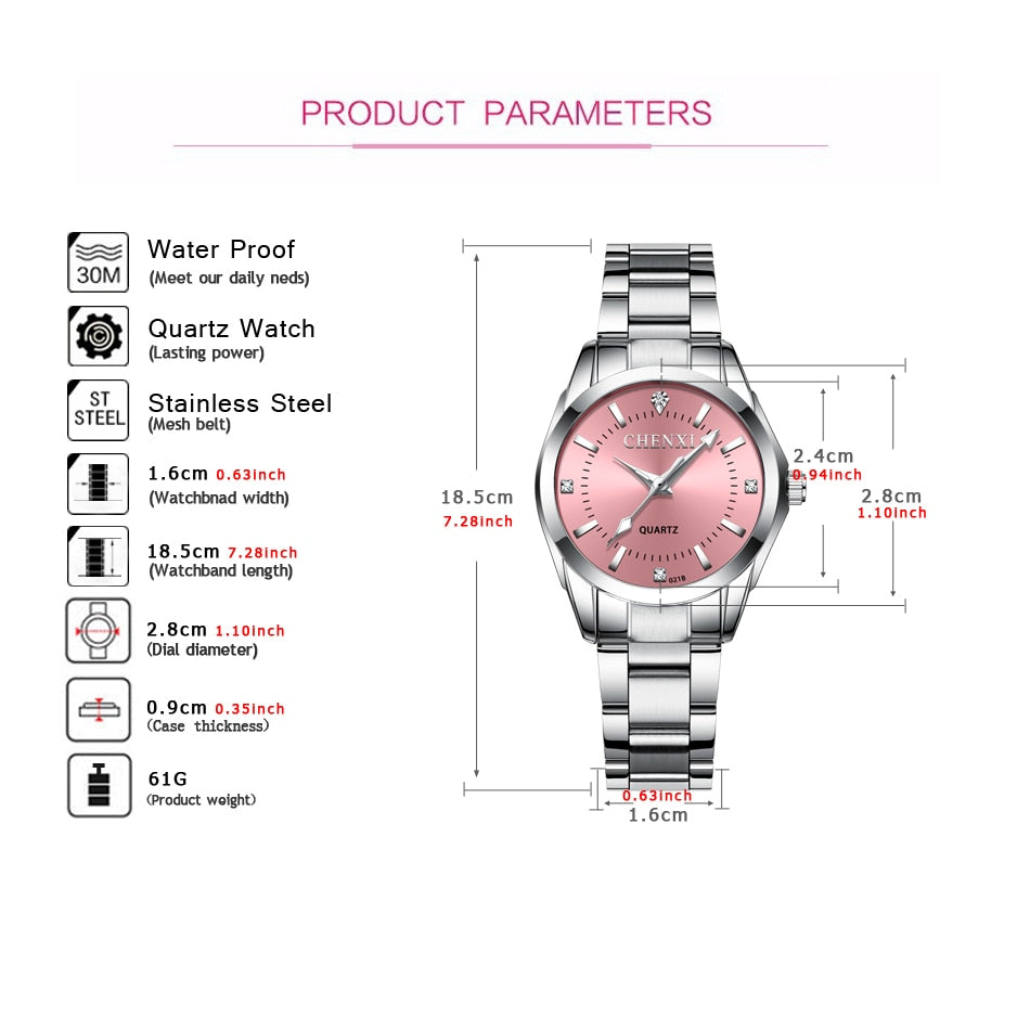 CHENXI Fashion Women Colorful Dial Reloj