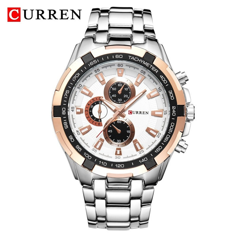 CURREN 8023 Montre à Quartz Homme Étanche