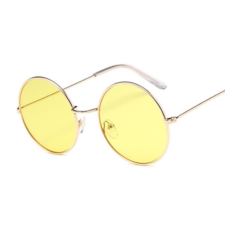 2019 Retro Round Pink Sunglasses Woman