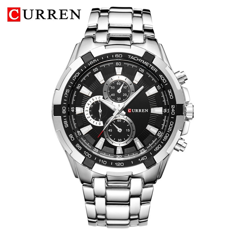 CURREN 8023 Montre à Quartz Homme Étanche