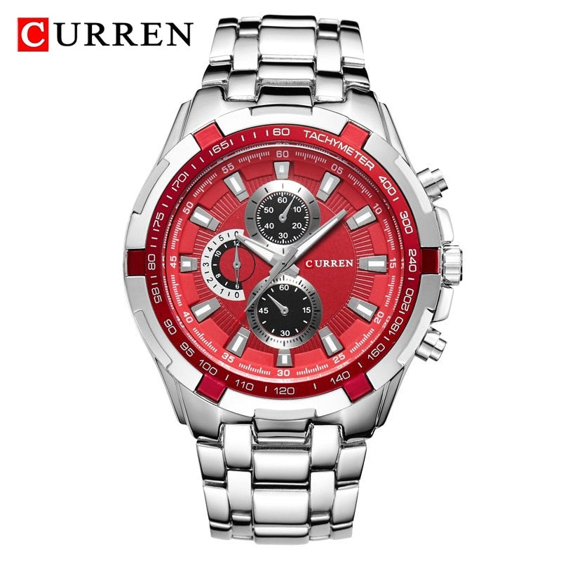 CURREN 8023 Montre à Quartz Homme Étanche