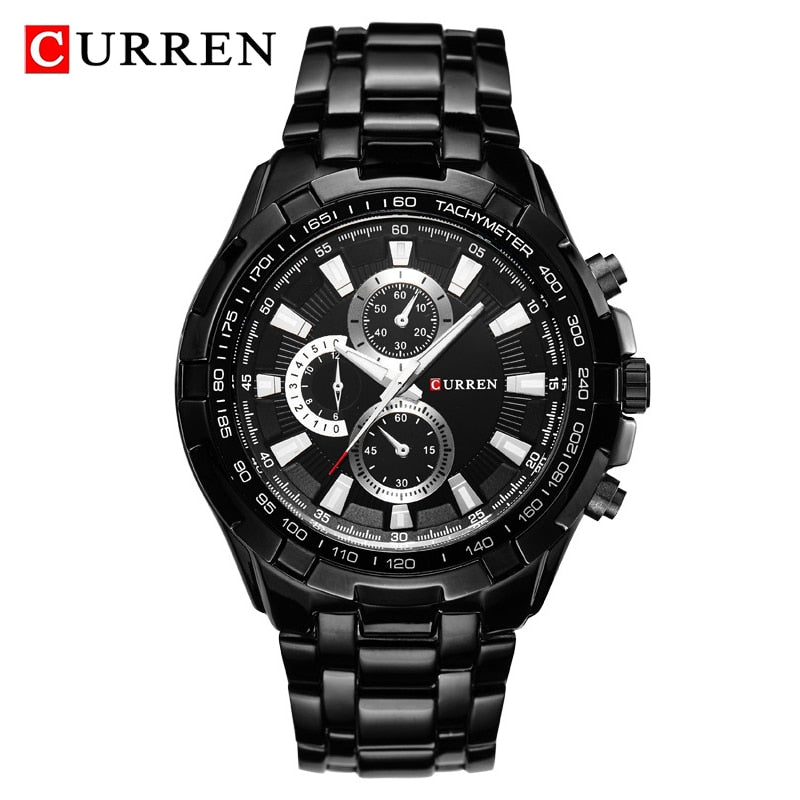 CURREN 8023 Montre à Quartz Homme Étanche