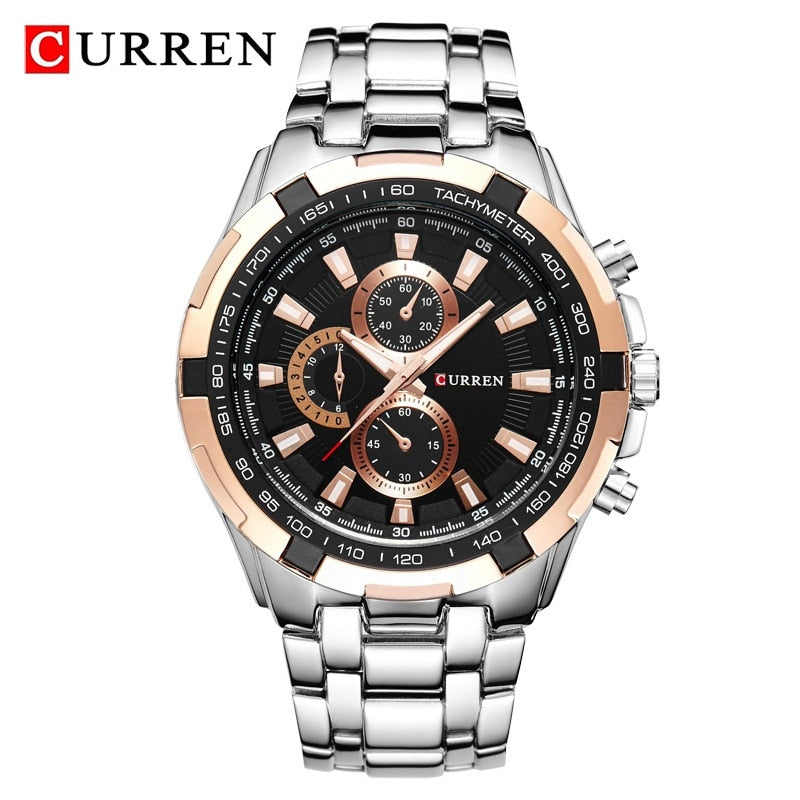 CURREN 8023 Montre à Quartz Homme Étanche