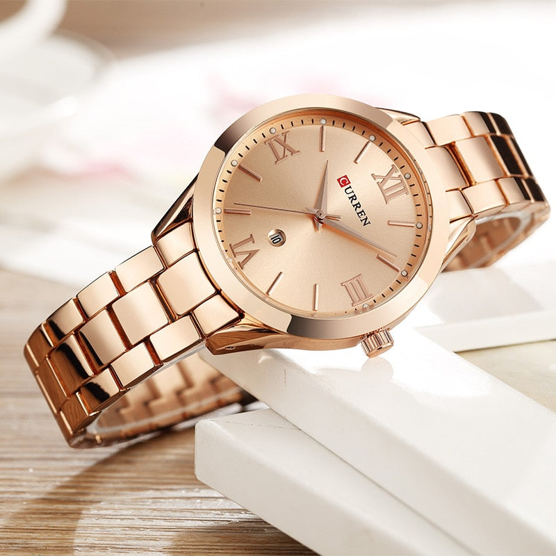 CURREN Montre en Or Femme