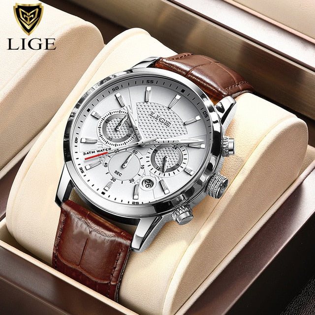 2022 New Mens Watches LIGE Top Brand Luxury