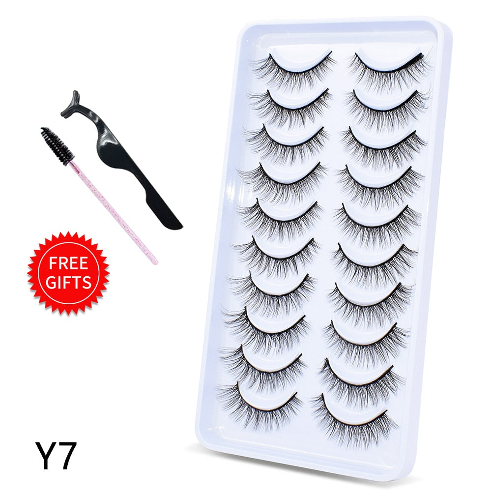 5/10Pairs 3D Mink Lashes Natural Eyelashes