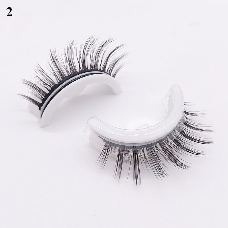 1Pair Reusable Self-adhesive False Eyelashes