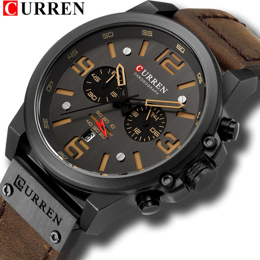 CURREN Montres Homme Top Marque de Luxe