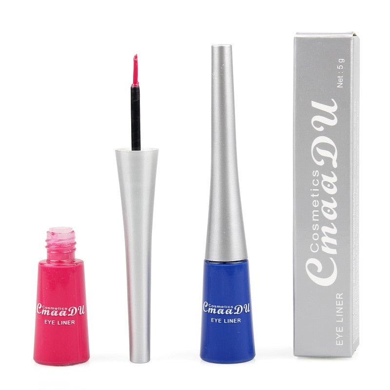 Cmaadu Coloré Liquide Eyeliner Bleu Étanche Longue Durée Diamant Mat Eyeliner Gel Femmes Maquillage Cosmétiques HF153