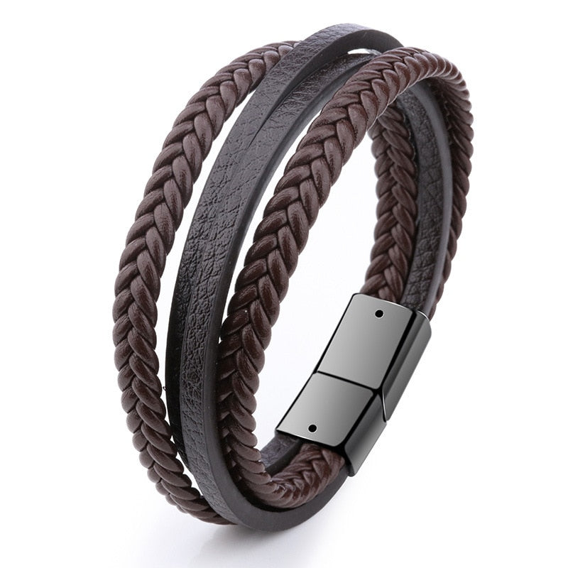 ZOSHI Trendy Genuine Leather Bracelets