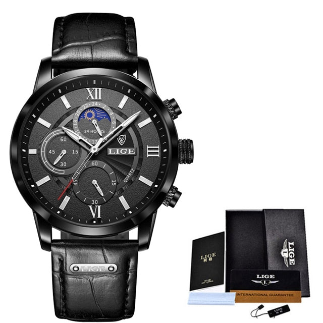 2022 LIGE Men Watches Top Brand Luxury