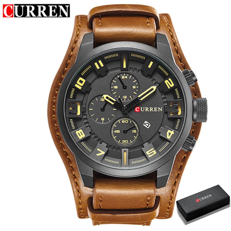 CURREN Hommes Montres Top Marque De Luxe