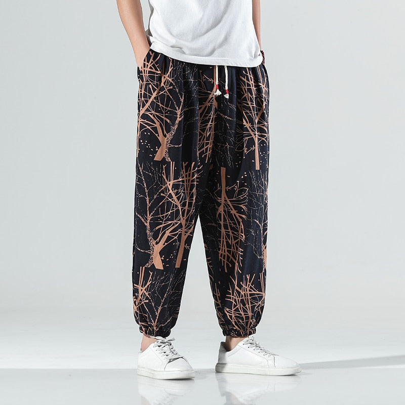 Harem Pants Men Solid