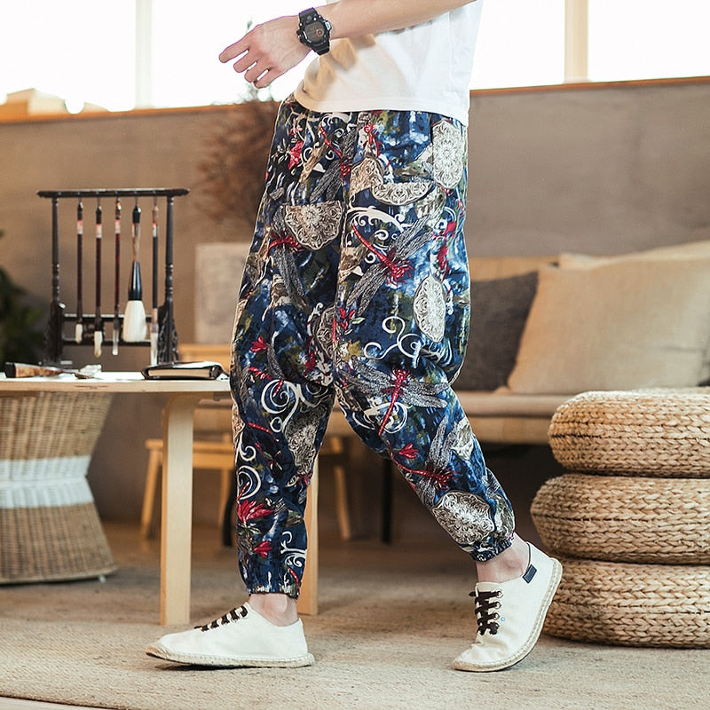 Harem Pants Men Solid