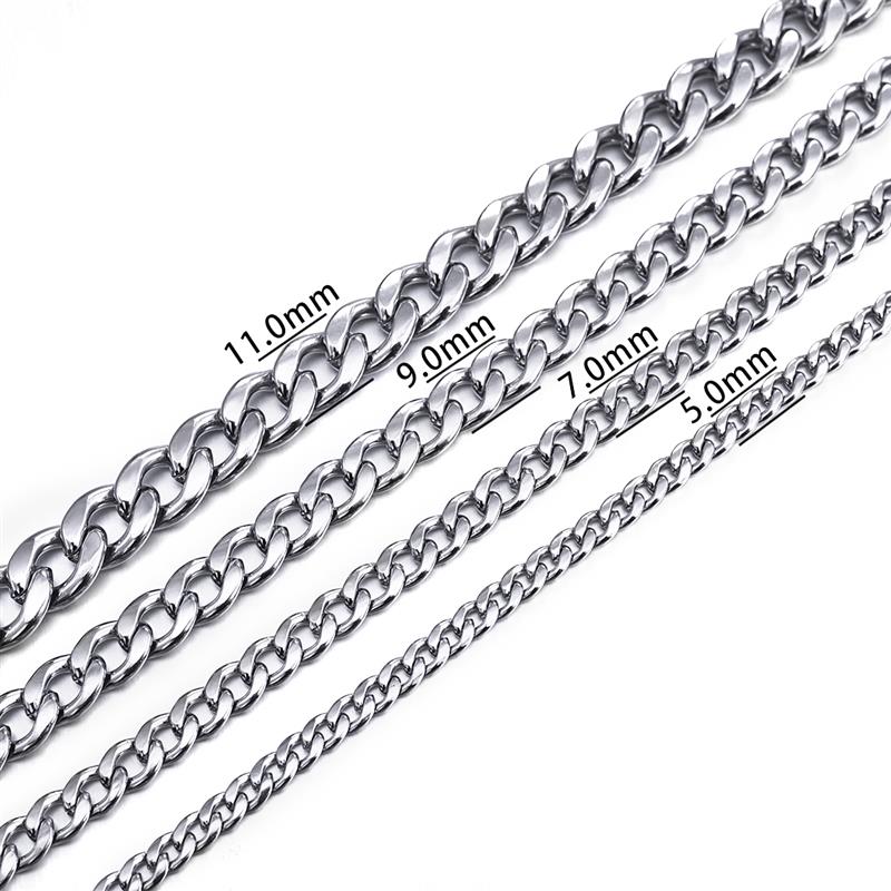 Jiayiqi 3-11 mm Men Chain Bracelet