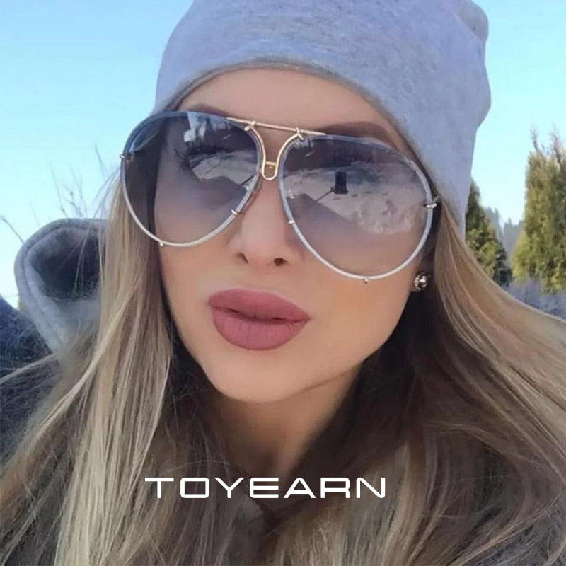 Fashion Pilot Sunglasses Women Oversized