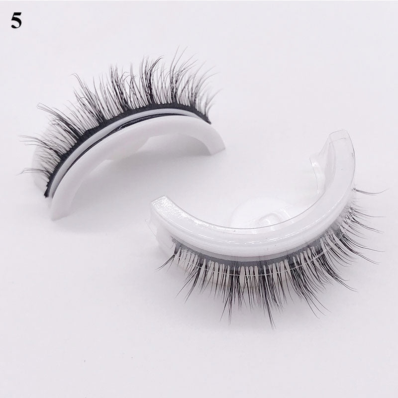 1Pair Reusable Self-adhesive False Eyelashes