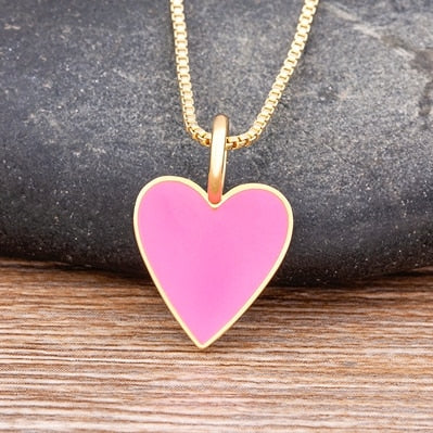 Collier Couple Coeur Romantique