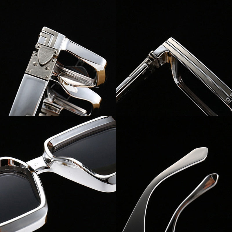 SHAUNA Retro Square Sunglasses