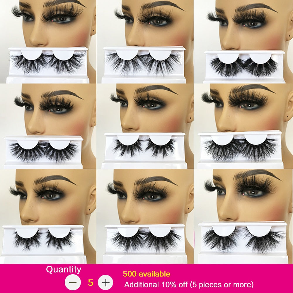 Sleek Chic Fluffy False Eyelashes 25mm