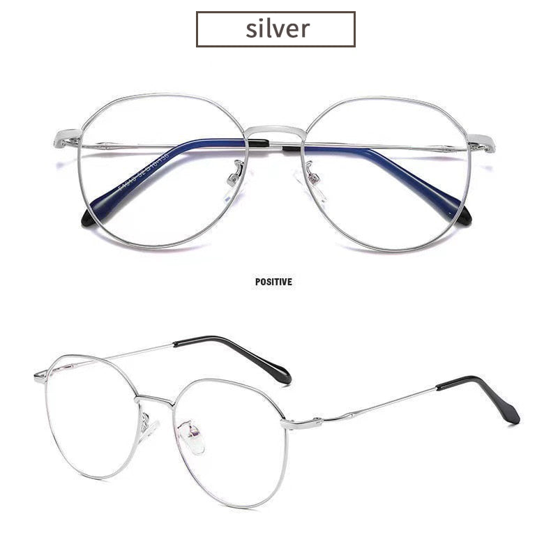 Metal Round Anti Blue Light Glasses