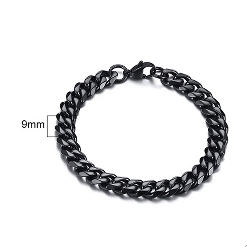 Curb Cuban Link Chain Bracelet