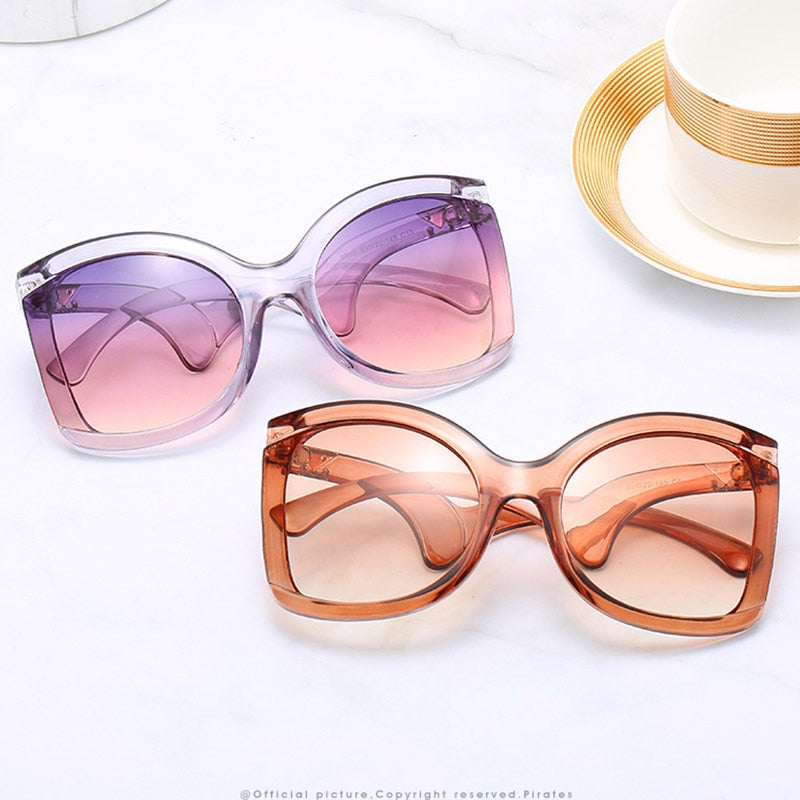 Lunettes de soleil femme surdimensionnées uniques