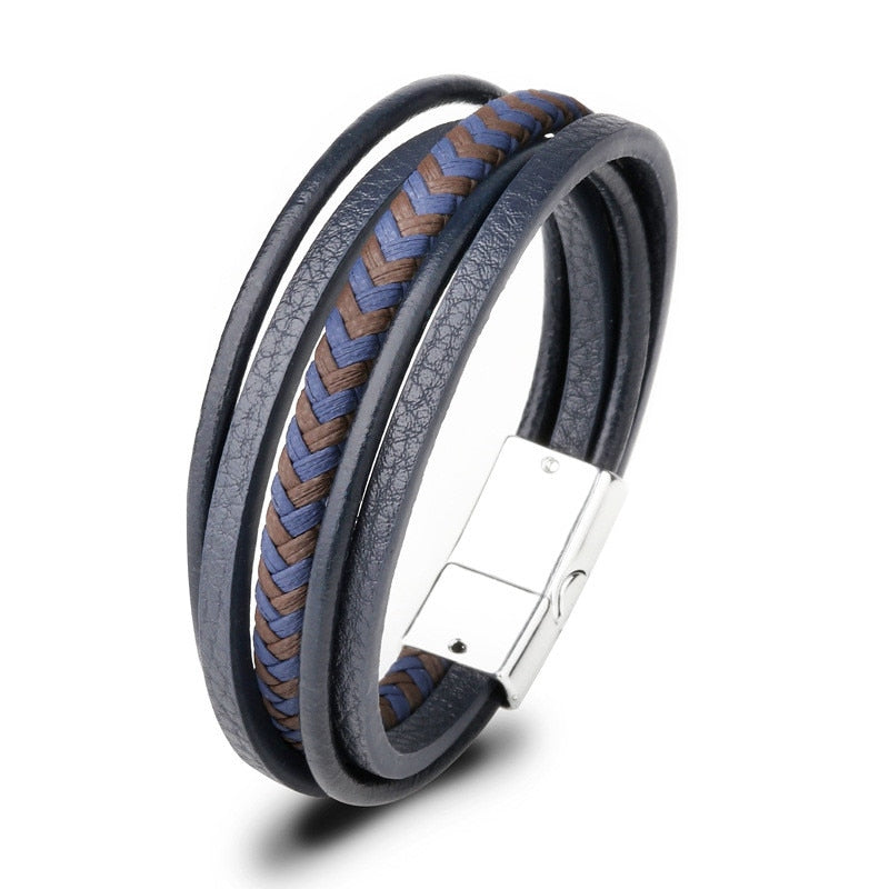 ZOSHI Trendy Genuine Leather Bracelets