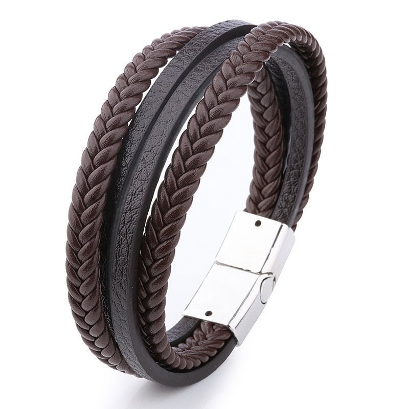 ZOSHI Trendy Genuine Leather Bracelets