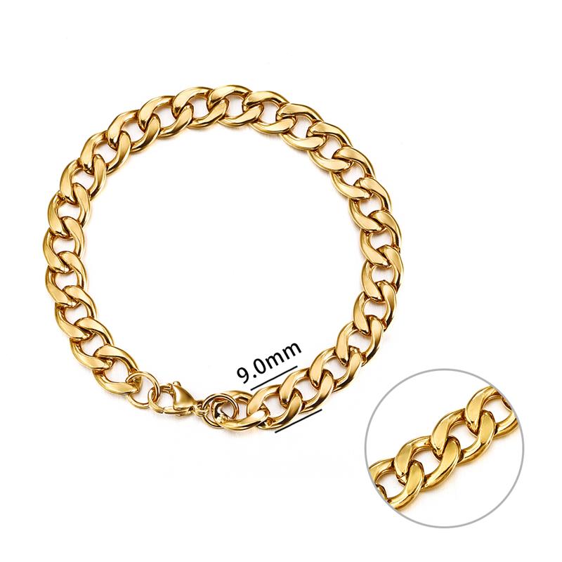 Jiayiqi 3-11 mm Men Chain Bracelet