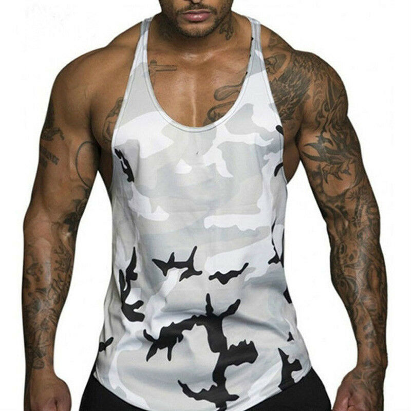 Gym Mens Bodybuilding Camo