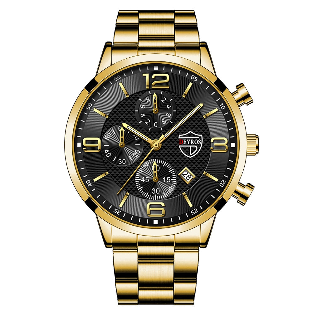 Luxury Mens Gold Bracelet & Watches