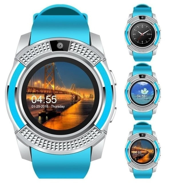 V8 Smart Watch Bluetooth Call Fitness