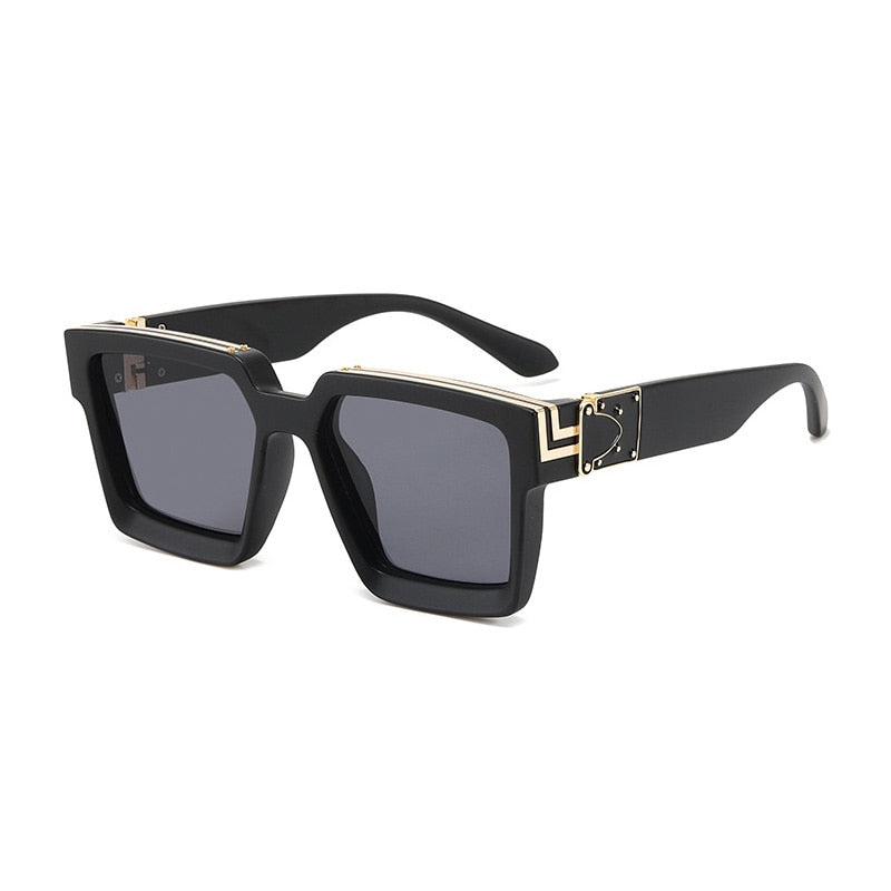 SHAUNA Retro Square Sunglasses