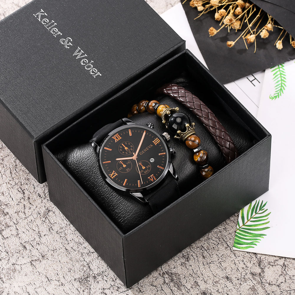 Personality Men Watch Bracelet Sets