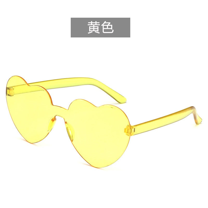 Lunettes de soleil en forme de cœur Candy