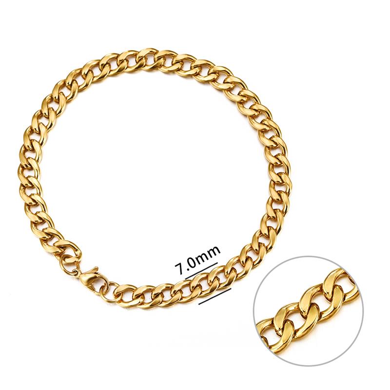 Jiayiqi 3-11 mm Men Chain Bracelet