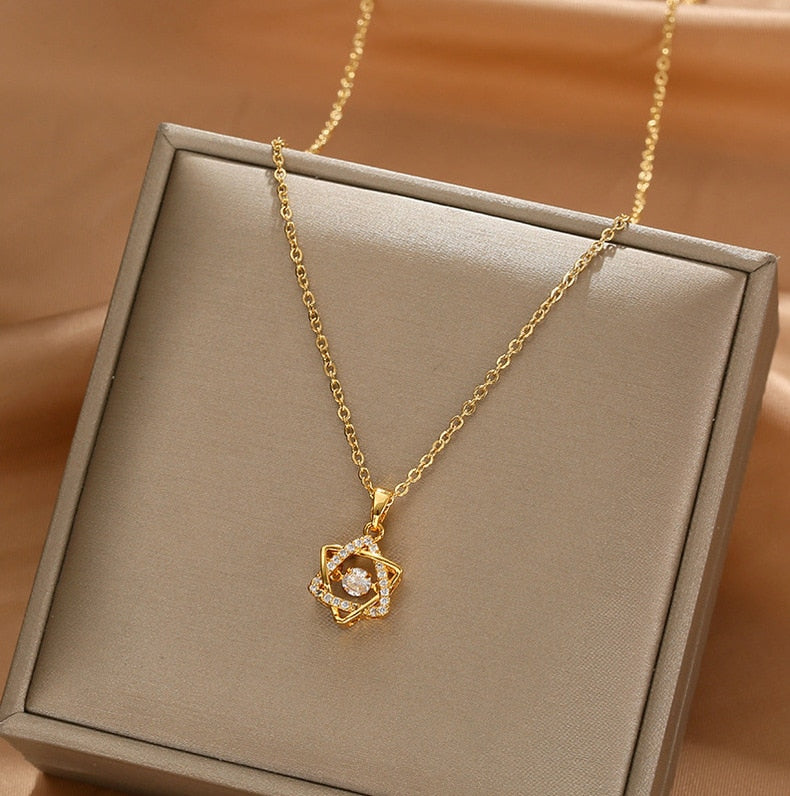 Gold Color Necklace for Women