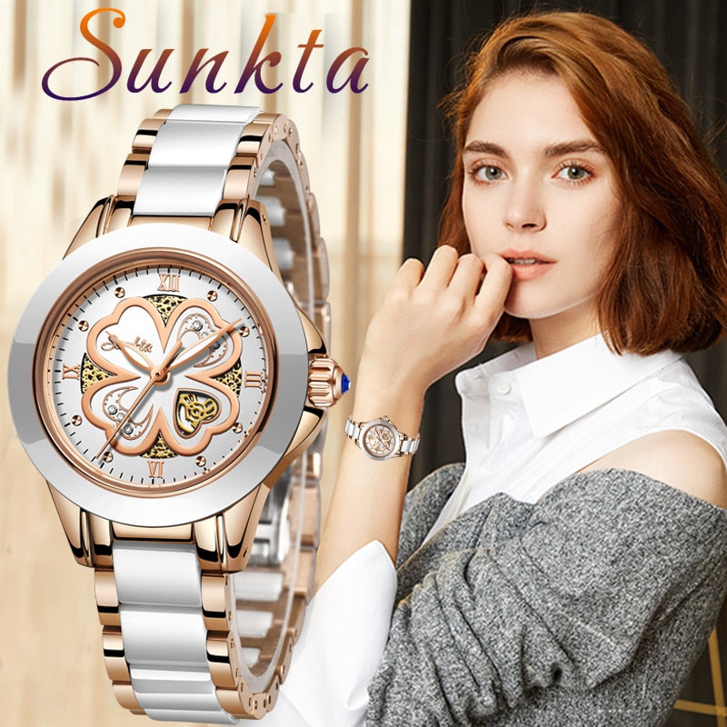 SUNKTA Quartz Femmes Montres