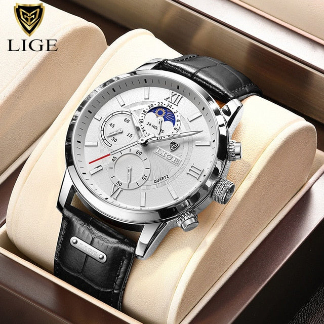 2022 New Mens Watches LIGE Top Brand Luxury