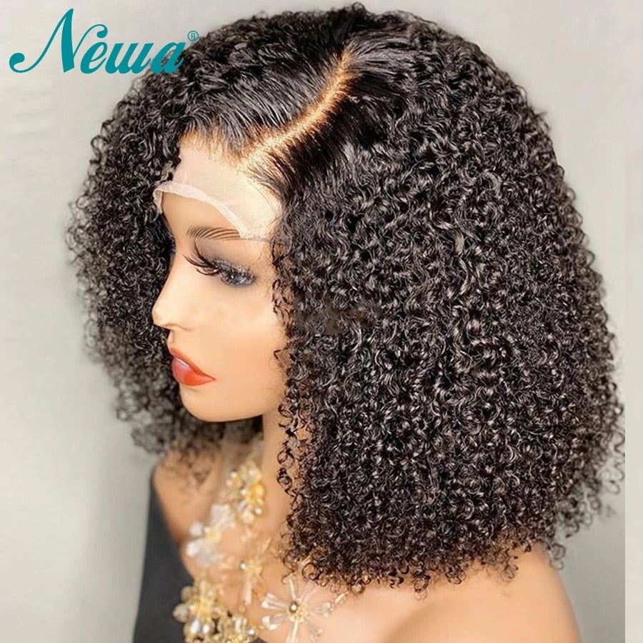 10A Newa Short Bob Wig Ombre Curly Lace Front