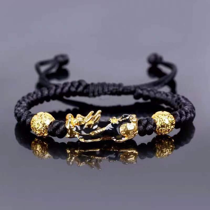 Feng Shui Obsidian Stone Beads Bracelet