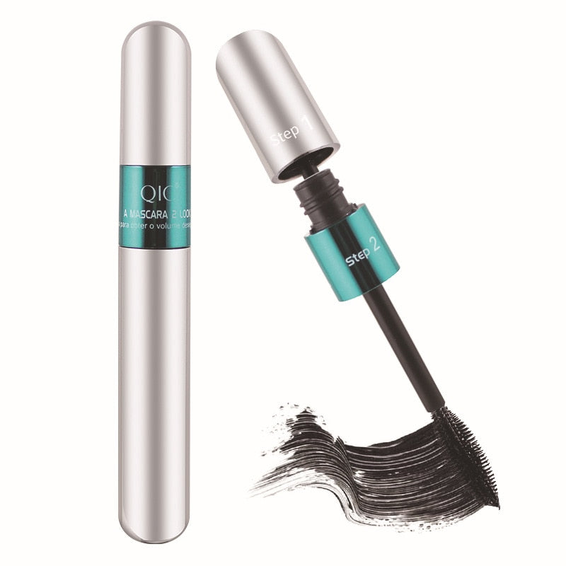 Mascara en fibre de soie 4d ​​imperméable et facile à sécher naturel doux long cils maquillage Mascara noir épais cils cosmétiques