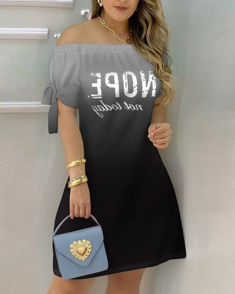 Women Off Shoulder  Mini Dress Sexy